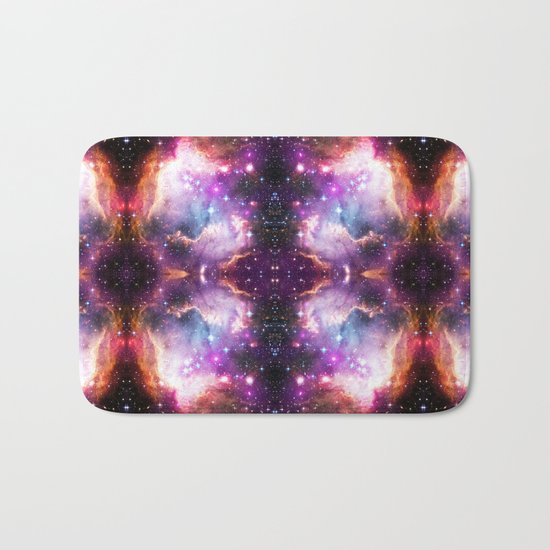 Purple Nebula Clouds Bath Mat