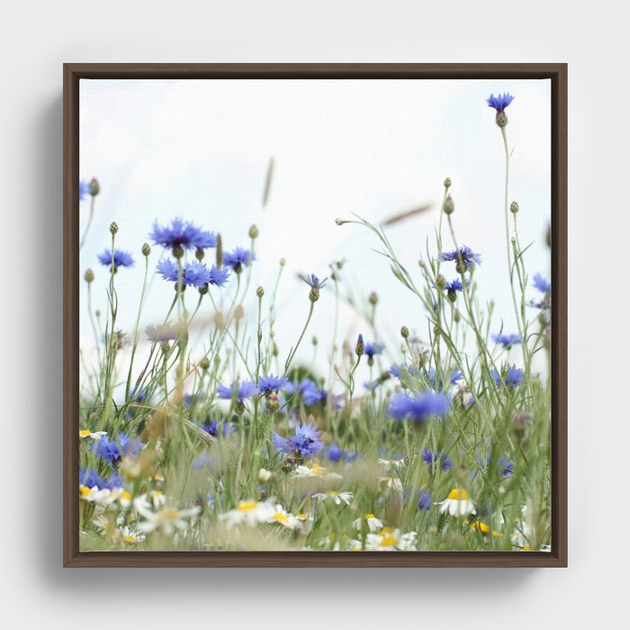 Wild flowers Framed Canvas