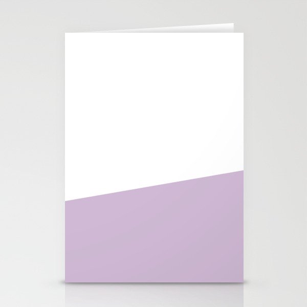 Stripe Block (lavender/white) Stationery Cards