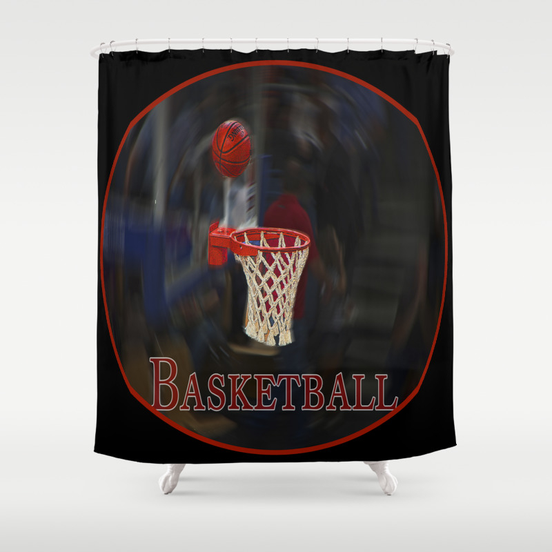 Basketball Shower Curtain By Loroartpictures Society6