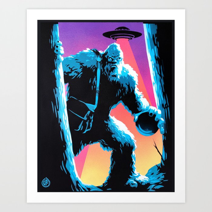 Bigfoot Art Print