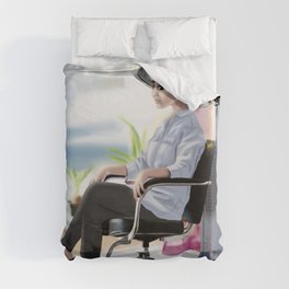 Behind the Chair Duvet Cover