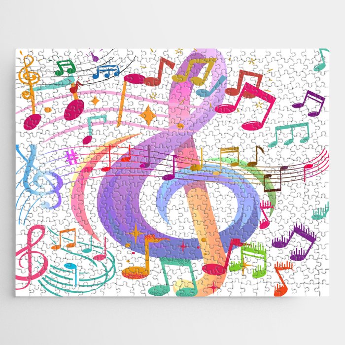 Colorful Music Notes  Jigsaw Puzzle