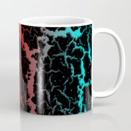 Cracked Space Lava - Cyan/Red Mug