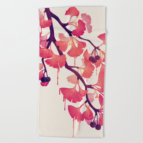 O Ginkgo Beach Towel