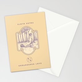 Endangered Love - Sloth Sutra Stationery Cards
