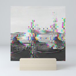 Venice Italy Glitch Art Mini Art Print