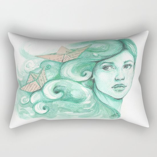 Paper ships Rectangular Pillow