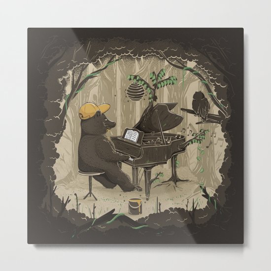 Forestal Sounds Metal Print