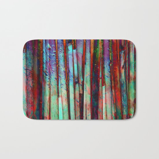 Colored Bamboo 2 Bath Mat