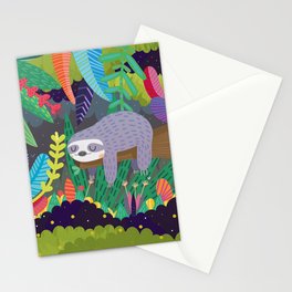 Sloth in nature Stationery Cards