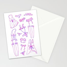 Lingerie Stationery Cards