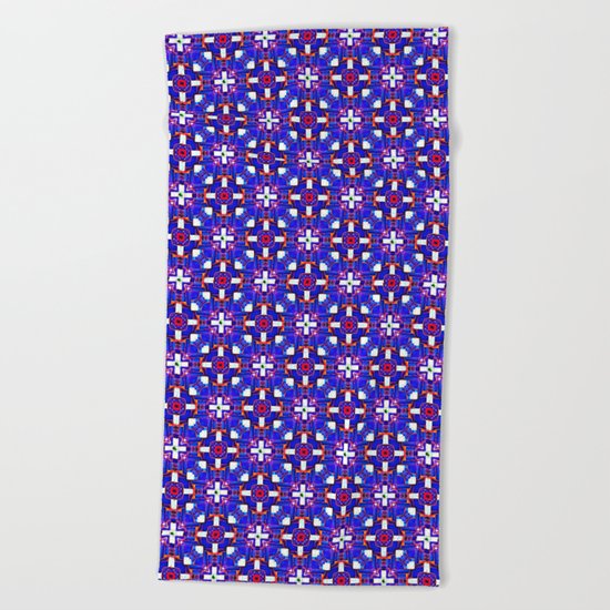Cobalt Intersect Beach Towel