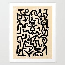 Klee's Comedians Handbill Art Print