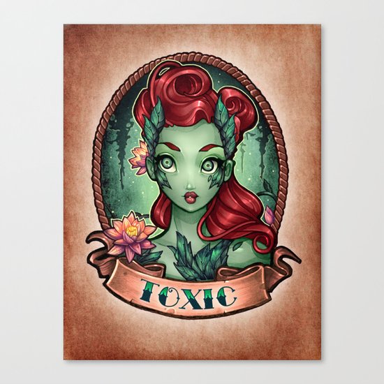 TOXIC pinup Canvas Print