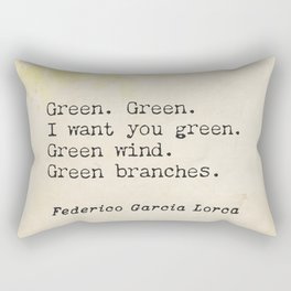 Federico García Lorca vers 2 Rectangular Pillow