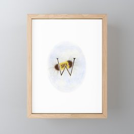 W is for a Woolly Caterpillar Framed Mini Art Print