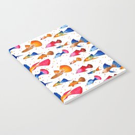 Guppy fish WHITE Notebook