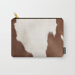Brown Cowhide v4 Carry-All Pouch | Texture, Cowhide, Nature, Leather, Collage, Abstract, Color, Digital, Art, Mosaic 