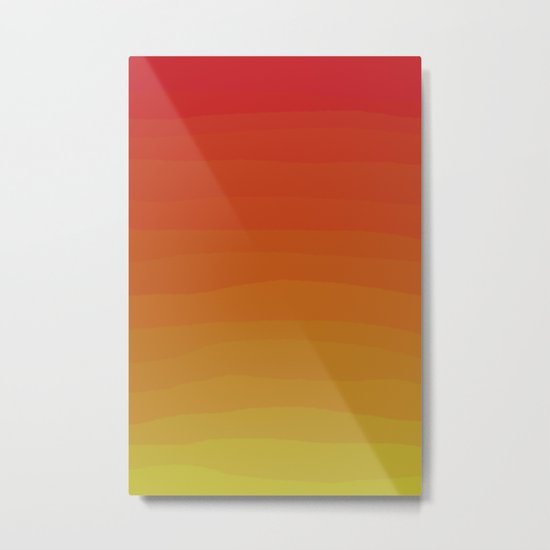 Warm Sunset Gradient Metal Print