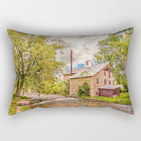 The Old Mill Rectangular Pillow