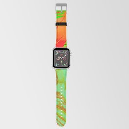 Neon Fern Plants Apple Watch Band