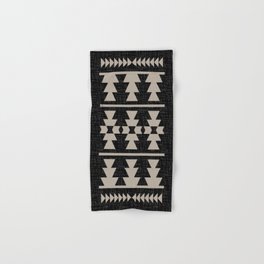 COVASA Black and White Hand Towels for Bathroom Set of 2 Native American Tribal Aztec Ethnic Boho Style Soft Absorbent Small Bath Hand Towel Kitchen