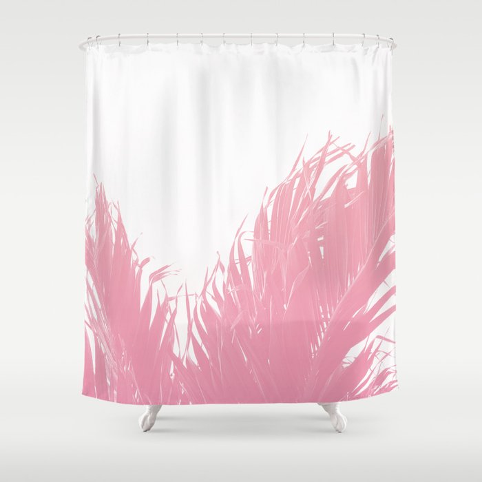 Pastel Tropical Fringe Shower Curtain By Glitch Society6