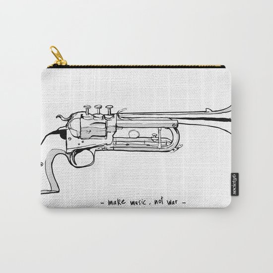 Make music, not war. Carry-All Pouch