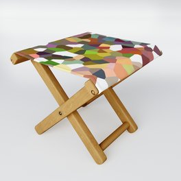 Pattern of colorful figures Folding Stool