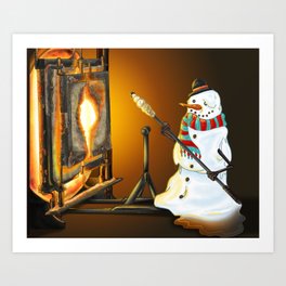 Snowgaffer's Resolve Art Print