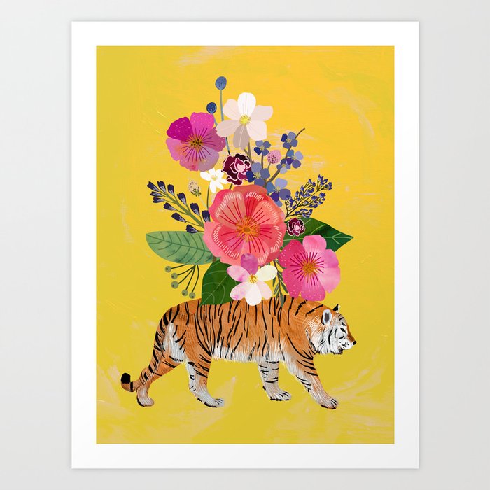 Tiger Bloom Art Print