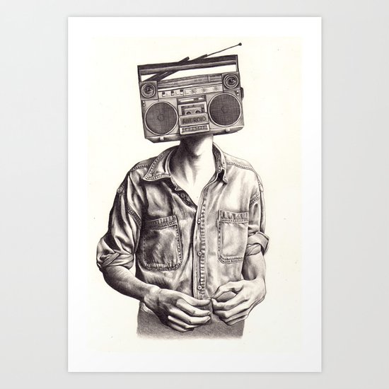 Radio-Head Art Print