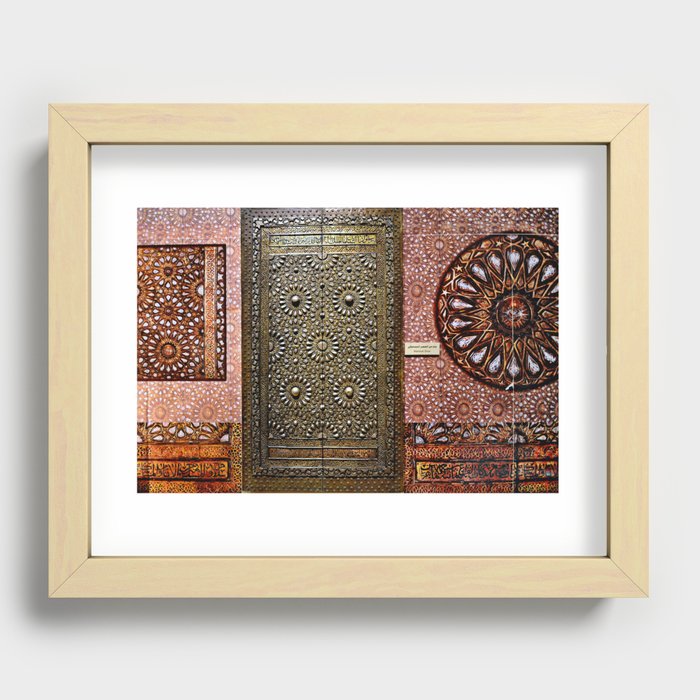 Gold Kaaba Door Recessed Framed Print