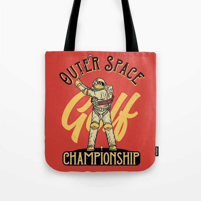 Outer Space Golf Championship Tote Bag
