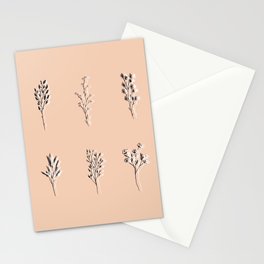 Spring Flowers - Peach Stationery Cards