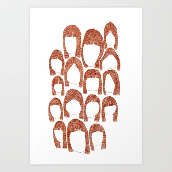 Haunting Hair Art Print