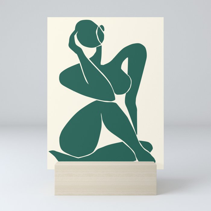 Body in Jade Mini Art Print