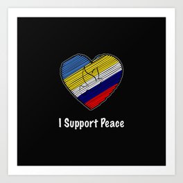 I Support Peace Art Print
