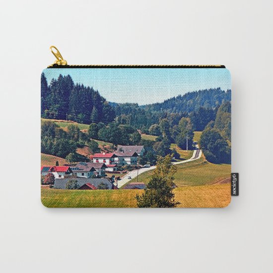 A village, some trees, and more boring scenery Carry-All Pouch