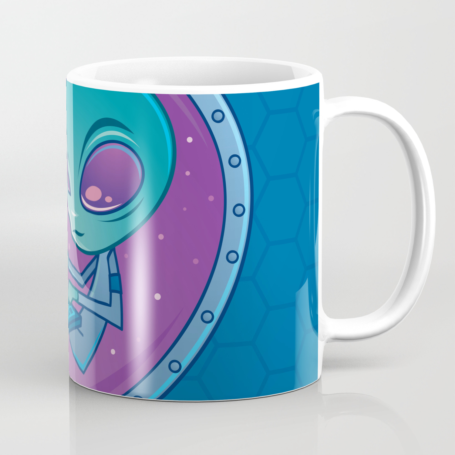Alien With Laptop Computer Coffee Mug By Fizzgig Society6