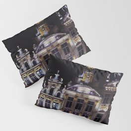 Brussels Grand Place at night  Pillow Sham
