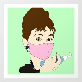Audrey in Quarantine Art Print