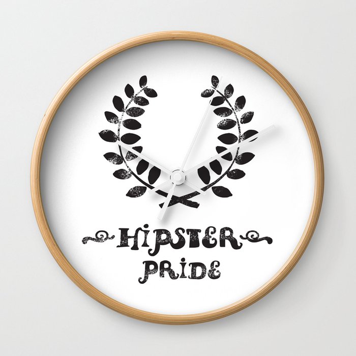 Hipster pride Wall Clock
