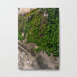 Positano V Metal Print | Amalfi, Purple, Green, European, Spring, Amalficoast, Stairs, Italy, Stone, Europe 