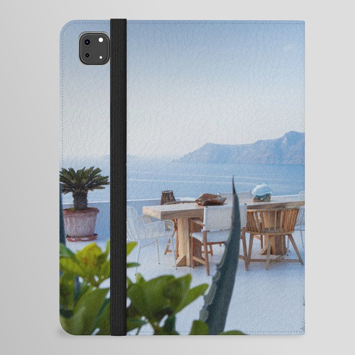 Santorini, Greece, Rooftop Ocean Views iPad Folio Case