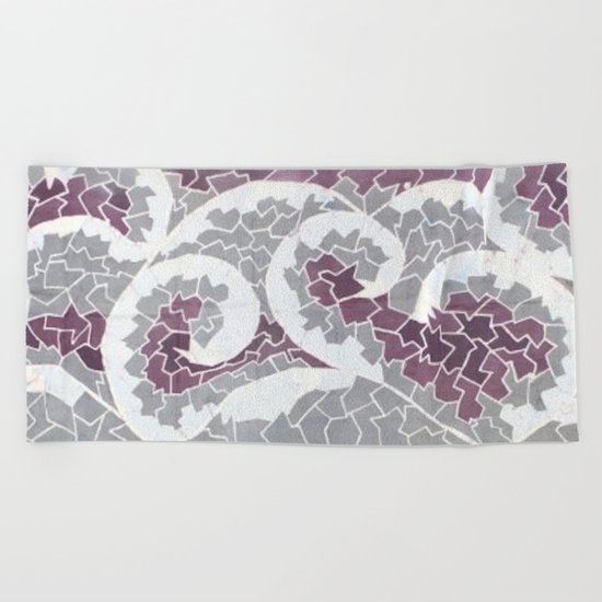 Angry Ocean Beach Towel