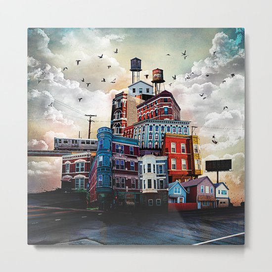 Urban Perspective Metal Print