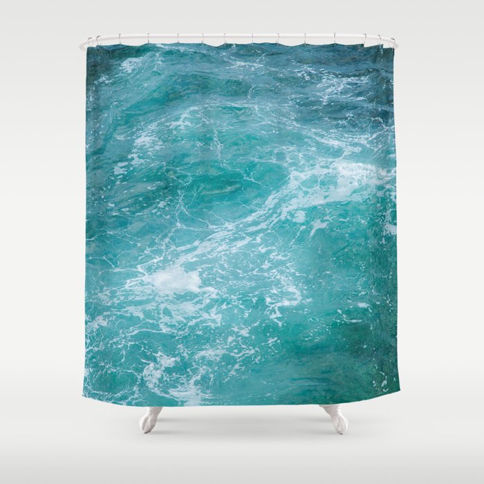 Jade sea Shower Curtain by Marie Carr | Society6