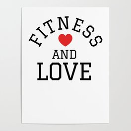 fitness and love Poster